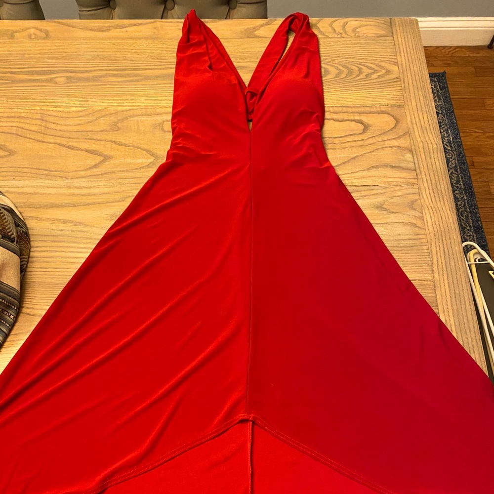 Red cocktail dress S